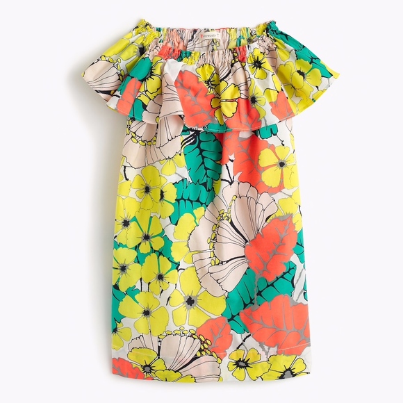Crewcuts Other - CREWCUTS 14 Two Way Ruffle Dress Floral Hibiscus